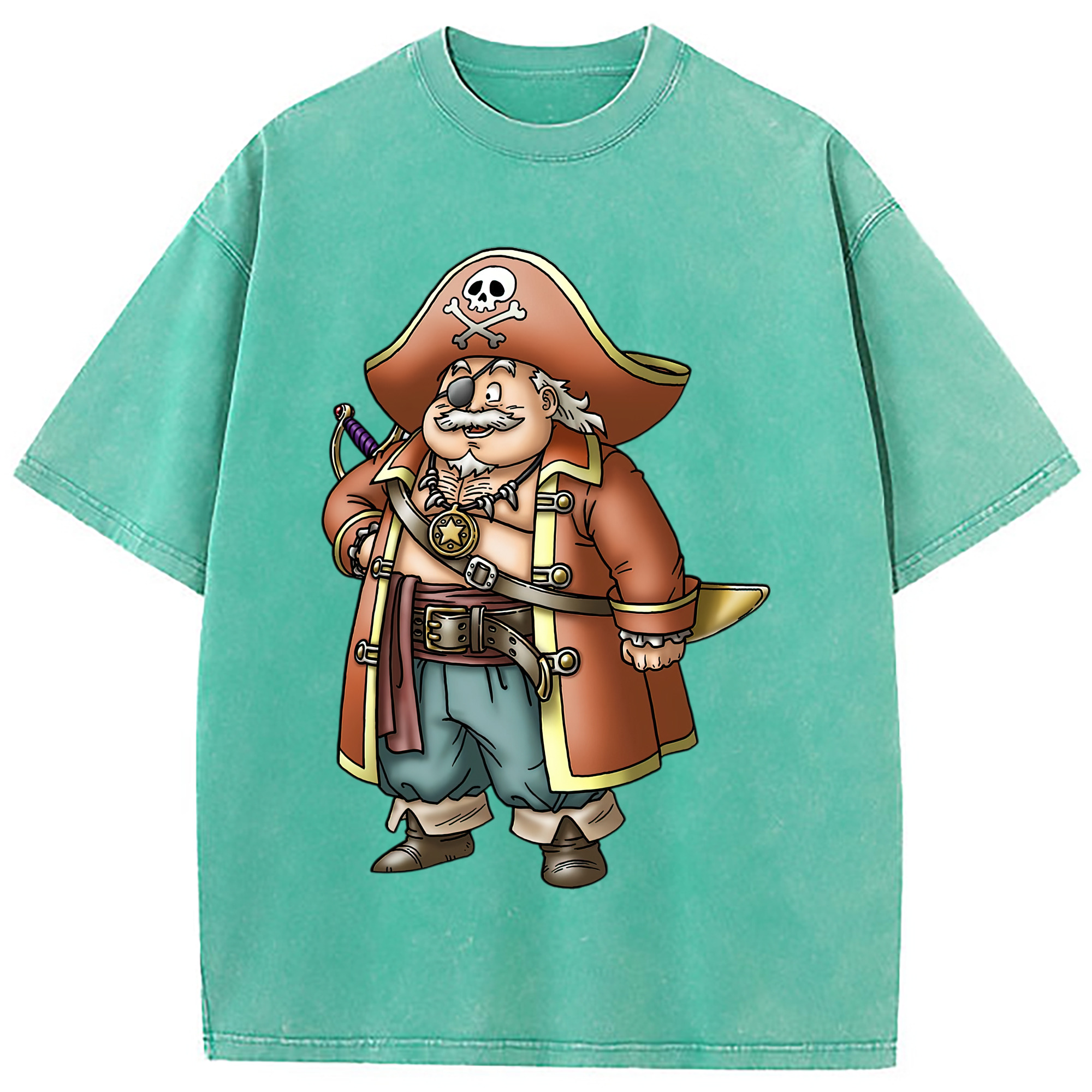 （画像用） ドラゴンクエスト Doragon Kuesuto Dragon Quest 綿100% ヴィンテージ風 半袖Tシャツ（フロントプリント）